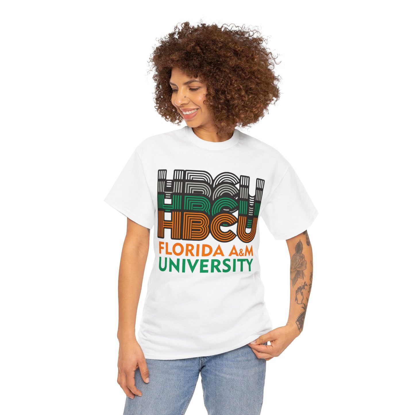 HBCU Florida A&M Stack Tee