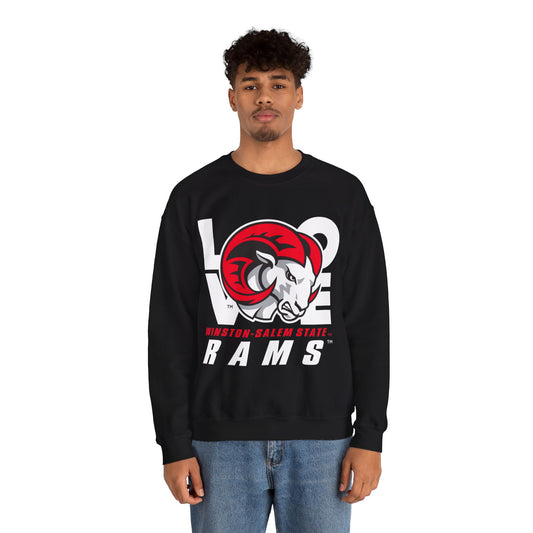 WSSU Rams LOVE Crewneck Pullover