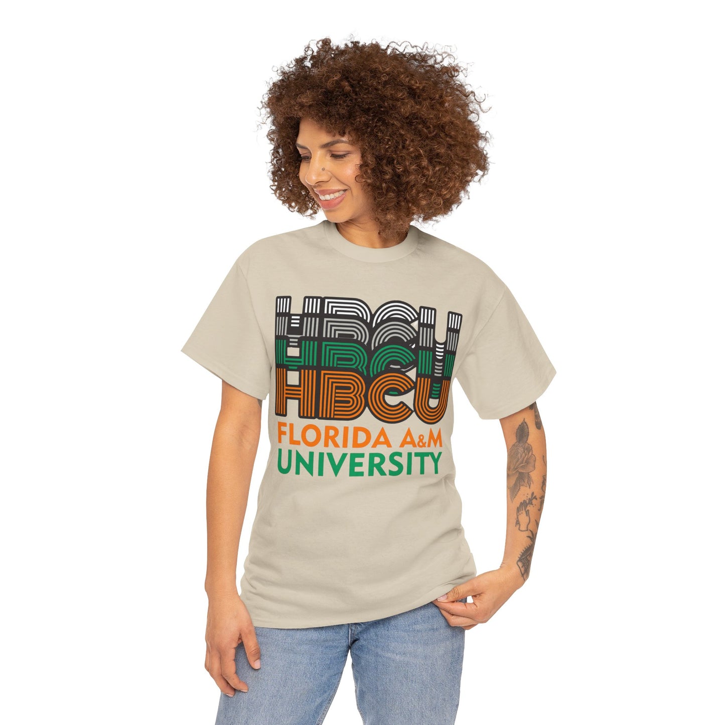 HBCU Florida A&M Stack Tee