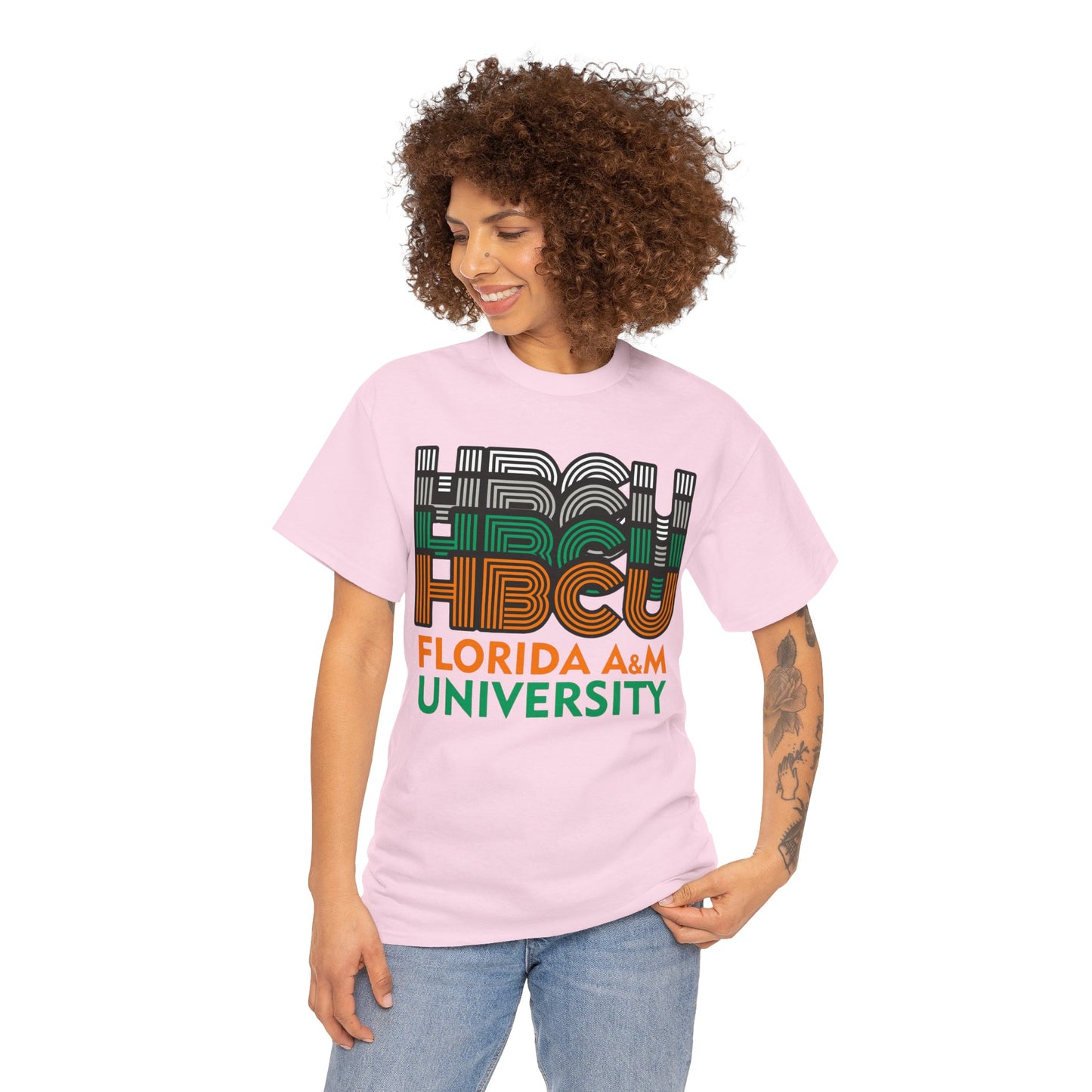 HBCU Florida A&M Stack Tee