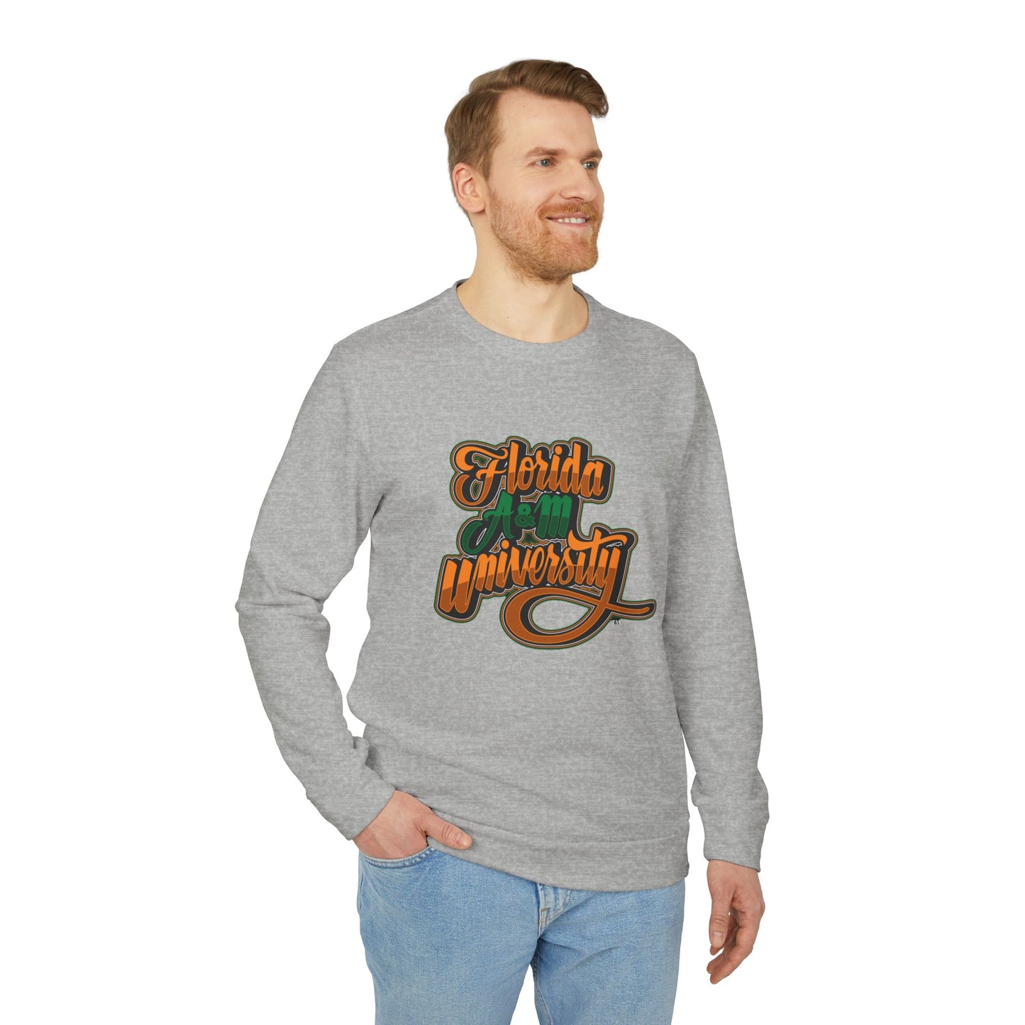 adidas® FAMU Unisex Fleece Crewneck Sweatshirt