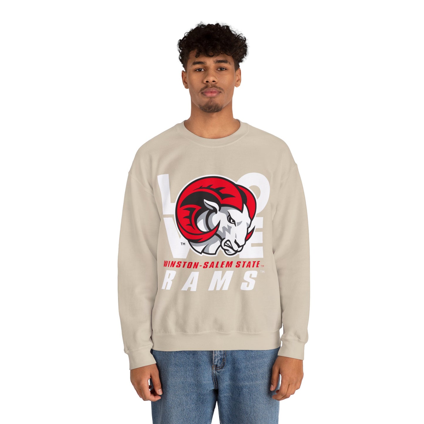 WSSU Rams LOVE Crewneck Pullover